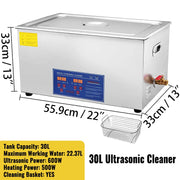 Load image into Gallery viewer, SucceBuy 1.3L 2L 3L 6L 10L 15L 22L 30L Ultrasonic Cleaner Lave-Dishes Portable Washing Machine Ultrasound Home Clean Appliances
