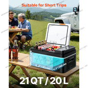 Load image into Gallery viewer, Succebuy 15-55L Portable Cooler Electric Compressor 12V/24V DC 110-240V AC Freezer Refrigerator for Home
