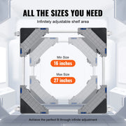 Load image into Gallery viewer, SucceBuy 400 lbs Mini Fridge Stand Mover Adjustable Mobile Base with 4 Locking Swivel Wheels for Washing Machine Refrigerator - AMOCART