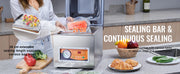 Load image into Gallery viewer, SucceBuy DZ-260S Chamber Vacuum Sealer 260W Vacuum Packing Machine with 10.2" Sealing Length for Wet Foods Meats Home Kitchen