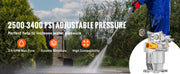 Load image into Gallery viewer, Amocart Pressure Washer Pump 3/4" Shaft Horizontal 3400 PSI 2.5 GPM Replacement Washer Pumps Kit Compatible with Honda RYOBI