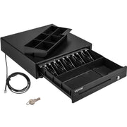 Load image into Gallery viewer, SucceBuy Cash Register Drawer 16" 12 V for POS System Tray Removable Coin Compartment & 2 Keys Included RJ11/RJ12 Cable Drawer