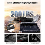 Charger l'image dans la visionneuse de galerie, Amocart 64 x 39 x 4.53 in Roof Rack Cargo Basket with Extension 200 lbs Capacity Universal Fit for SUVs Trucks Vehicles Pickups