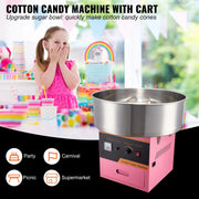 Load image into Gallery viewer, SucceBuy Electric Cotton Candy Machine Commercial Floss Maker with Stainless Steel Bowl Sugar Scoop Drawer for Birthday Party - AMOCART