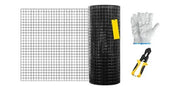 Load image into Gallery viewer, Amocart Welded Wire Fence Vinyl Coated Chicken Rabbit Mesh 1"x1" 16 Gauge 24"x50'/24"x100'/36"x50' Black Hardware Cloth & Mesh