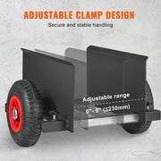 Load image into Gallery viewer, SucceBuy 600 lbs Panel Slab Dolly Terrain Moving Cart with Pneumatic Wheels Adjustable Clamp for Drywall Sheet Material Handling - AMOCART