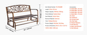 Charger l'image dans la visionneuse de galerie, SucceBuy Outdoor Wooden Metal Garden for Outdoors 480 lbs Load Capacity Bench Outdoor Garden Park