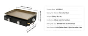 Load image into Gallery viewer, Amocart 18/24inch Propane Gas Tabletop Griddle with Hot-rolled Plate Carbon Steel Portable Table Top Griddle Grill for Camping