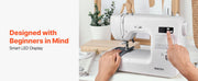 Bild in Galerie-Viewer laden, Amocart Computerized Sewing Machine 18/60/200 Stitch Applications LED Screen Foot Pedal and LED Light Heavy-Duty Metal Frame