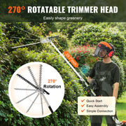 Load image into Gallery viewer, SucceBuy 26CC 5-in-1 Multi-Functional Trimming Tools Gas Hedge Trimmer Weed Eater String Trimmer Edger Pole Saw Chainsaw Pruner