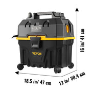 Load image into Gallery viewer, SucceBuy Portable Wet and Dry Vacuum Cleaner 15L For Car & Home Appliance 1200W Power Strong Suction Vacuum Cleaner & Air Blower