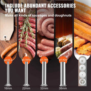 Load image into Gallery viewer, SucceBuy Manual Sausage Stuffer 5LBS/3L Capacity Two Speed 304 Stainless Steel Vertical Sausage Stuffer Sausage Filling Machine