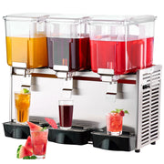 Bild in Galerie-Viewer laden, Amocart 2 3 Tanks Commercial Beverage Dispenser Ice Tea Drink Machine 304 Stainless Steel Juice Dispenser for Restaurant Hotel