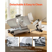 Load image into Gallery viewer, Amocart 10" 240W Commercial Meat Slicer w/ Carbon Steel Blade Built-In Sharpener & 0-0.47" Adjustable Thickness for Frozen Meat