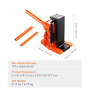 Load image into Gallery viewer, SucceBuy Hydraulic Toe Jack 2.5 Ton On Toe Toe Jack Lift 5 Ton On Top Lift Capacity Machine Jack 0.8-5.3 in - AMOCART