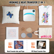 Load image into Gallery viewer, SucceBuy 9x9/12x10 in Portable Heat Press Machine DIY Shirt Printing Multifunctional Sublimation Transfer HTV Vinyl T-shirt Bag