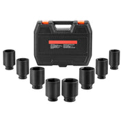 Load image into Gallery viewer, SucceBuy Axle Nut Impact Socket Set 3/4"Drive Deep 6-Point 8-Piece SAE Spindle Nut Socket Set CR-MO Heat Treated Large SocketSet