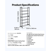 Load image into Gallery viewer, SucceBuy 3D Printer Filament Storage Rack 7Tier Heavy Duty Storage Shelves for 3D Printing Filaments Filament Spool Holders Rack - AMOCART
