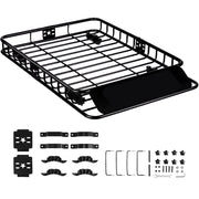 Load image into Gallery viewer, SucceBuy Roof Rack Cargo Basket 46"x36"x4.5" / 51"x36"x5" Rooftop Cargo Carrier Heavy-Duty 200LBS Capacity for SUV Truck Vehicle
