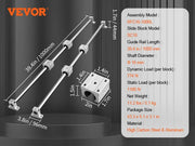 Load image into Gallery viewer, SucceBuy SFC 2PCS Linear Guide Rails SFC16 SFC20 1000/2000mm & 4 Slide Blocks High Load-Bearing for DIY CNC Routers Lathes Mills