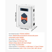 Load image into Gallery viewer, Amocart Step Up/Down Voltage Converter 2000/3000VA 220V to 110V/110V to 220V Power Transformer with Outlets USB Output Display