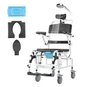 Load image into Gallery viewer, Indoor Bathroom Shower , Amocart Aluminum Alloy Mobility Chair for Elderly