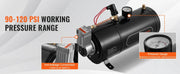 Load image into Gallery viewer, SucceBuy 12V Air Compressor with Tank 0.8 Gal Train Horn Air Compressor 120 psi Working Pressure Onboard Air Compressor System