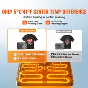 Load image into Gallery viewer, SucceBuy 12x15In Heat Press Machinine Multifunctional Clamshell Printer Digital Heat Press Transfer Machine Sublimation Machine