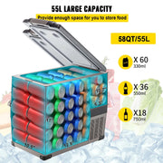 Load image into Gallery viewer, SucceBuy 20L 22L 35L 45L 55L Car Refrigerator Mini Fridge Freezer Portable Compressor Cooler 12/24V DC 110-240V Ice Box