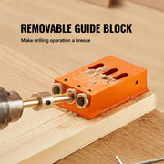 Load image into Gallery viewer, SucceBuy 30 Pcs Pocket Hole Jig Kit Adjustable & Easy to Use Pocket Hole Jig System with Step Drills Wrenches Drill Stop Rings