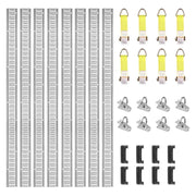 Load image into Gallery viewer, Amocart 5ft E Track Tie-Down Rail Kit 2000lbs E-Tracks Set with D-Ring Versatile Securing Accessories for Cargo Motorcycles