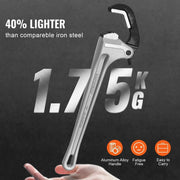 Load image into Gallery viewer, Amocart Pipe Wrench 18"Aluminum Straight Pipe Wrench Automatic Jaw Adjustment Adjustable Plumbing Wrench Easy to Carry for Pipe