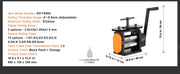 Load image into Gallery viewer, SucceBuy 45/57/75/76 mm Jewelry Rolling Mill Machine 3in1 Multi-function Rolling Mill for Metal Jewelry Making Sheet Square Wire