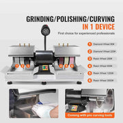 Load image into Gallery viewer, Amocart Cabbing Machine 6" 2HP 1800rpm Efficient Lapidary Rock Grinder Polisher With Lamp & Water Pump for Gem Jade Stone