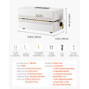 Bild in Galerie-Viewer laden, Amocart Continuous Heat Sealing Machine 0.32-0.47in Seal Width Automatic Band Sealer with Temperature Control for Plastic Bags