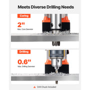 Load image into Gallery viewer, Amocart Magnetic Drill Press Portable Mag Drill Press Adjustable Speed for Metal Surface Industrial and Home Improvement Orange