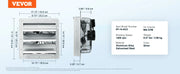 Charger l'image dans la visionneuse de galerie, SucceBuy Extracteur d'air avec persiennes Moteur AC/EC Réglable 10 vitesses Montage mural Ventilation et refroidissement de grenier pour Serres Garages