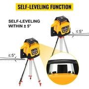 Load image into Gallery viewer, Automatic Rotary Laser Level 600m Red Green Self-Leveling Professional Powerful Vertical Horizontal Scanning Measurement Tools