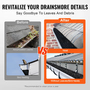 Load image into Gallery viewer, Amocart Gutter Brush 30 Ft Total Length 4.33 in Diameter Gutter Cleaning Tools Ground-Level Gutter Brush Leaf Guard for Gutters