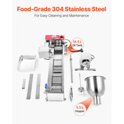 Load image into Gallery viewer, SucceBuy Commercial Automatic Donuts Machine Single Row 90 pcs/hour Electric High Power Maker with 3 Size Molds Auto Counting