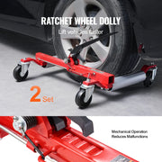 Load image into Gallery viewer, Amocart Wheel Dolly Heavy Duty Vehicle Positioning Ratchet Tire Jack Max Capacity 1500 Lbs Car Dolly for Car Auto Repair Moving