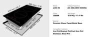 Load image into Gallery viewer, SucceBuy 2 Burners Electric Induction Cooktop Stove Hob Built-in Burner Cooker Sensor Touch Control Magnetic Cooker Hot Plate