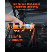 Load image into Gallery viewer, SucceBuy Cordless Ratchet Wrench Battery Powered Electric Wrench Set with Batteries Charger Sockets Adaptor and Carrying Case - AMOCART
