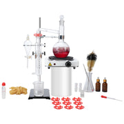 Charger l'image dans la visionneuse de galerie, Amocart Essential Oil Distillation Kit 500ml 2L Distillation Apparatus 3.3 Boro Lab Glassware Distillation Kit w/ Heat Plate