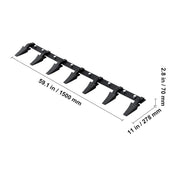 Load image into Gallery viewer, SucceBuy Bucket Tooth Bar Heavy Duty Tractor Bucket Teeth Bar for Sub-Compact Tractor Loader 4560 lbs Load-Bearing Capacity - AMOCART