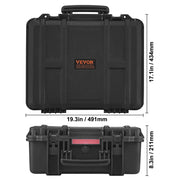 Load image into Gallery viewer, SucceBuy Hard Pistol Cases w/ Pre-cut PU Foam Lining Waterproof Dustproof Hard Gun Case for 1/2/5/6 Pistol Lockable Pistol Case