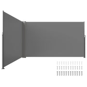 Load image into Gallery viewer, Amocart Retractable Side Awning Aluminum Outdoor Privacy Screen Water-proof Retractable Patio Screen for Patio Backyard Balcony
