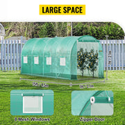 Bild in Galerie-Viewer laden, Customizable Amocart Walk-in Tunnel Greenhouse Galvanized Frame & Waterproof Cover 15x7x7/10x7x7/20x10x7/12x7x7