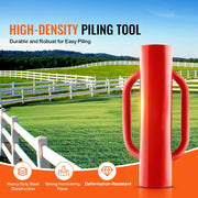 Load image into Gallery viewer, SucceBuy Fence Post Driver with Handle Pole Pounder Heavy Duty Carbon Steel Hand Post Rammer Fencing Hole Digger for Channel - AMOCART