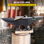 Load image into Gallery viewer, SucceBuy 10-60Kg Steel Single Round Horn Anvil Steel Block Blacksmith Bench Tool Jewelry Making Manual Equipment for Metalsmiths - AMOCART